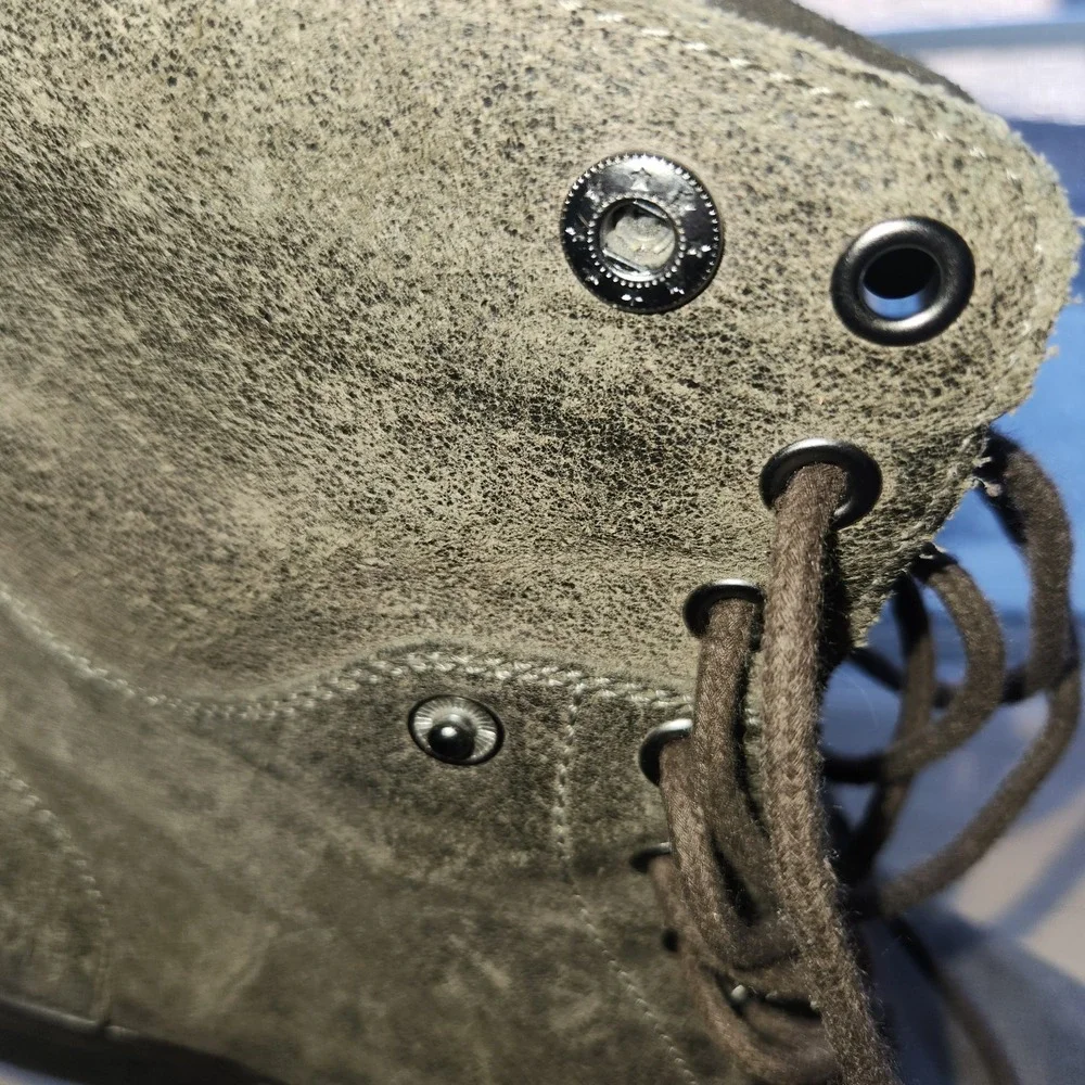ASTON GREY Collection Leather Boot size US 10 BROOKLYN Grey Ankle‎ Boot